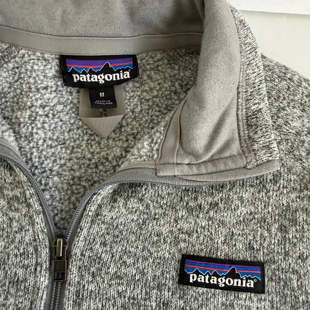 Patagonia Better Sweater 1/4 Zip Fleece Pullover‎ Gray Medium Outdoor Gorpcore